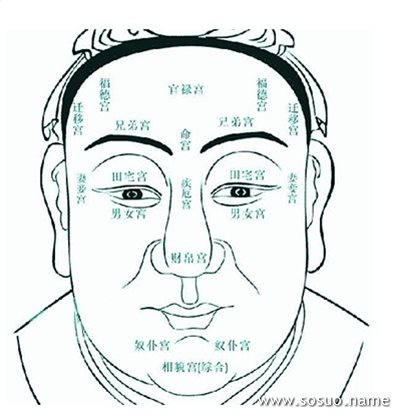 <strong>周易</strong>算命看面相,<strong>周易</strong>看面相算命图解