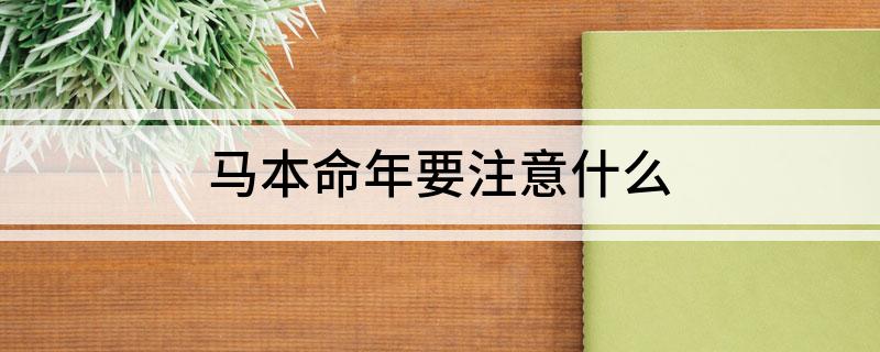 马本命年要注意什么_2014年马五行属什么命_2018年马曼琳本人微博