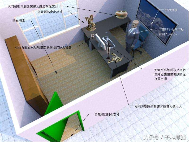 风水办公桌的摆放_办公桌面风水布局_办公桌风水布局